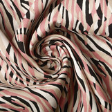 100% Viscose Zebra Roze