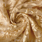 Mesh Embroidered June Gold