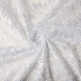 Mesh Embroidered June White