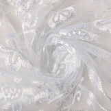 Mesh Embroidered June White