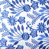 Mesh Embroidered June Royal Blue