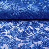 Mesh Embroidered June Royal Blue