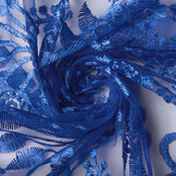 Mesh Embroidered June Royal Blue