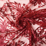 Netz Bestickt Eline Rot