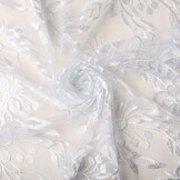 Mesh Embroidered Eline White