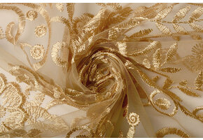 Mesh Embroidered Julie Gold
