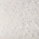 Mesh Embroidered Bo White