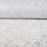 Netz Bestickt Bo Weiß