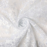 Mesh Embroidered Bo White