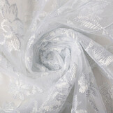 Netz Bestickt Bo Weiß