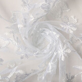 Mesh Embroidered Bo White