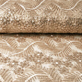 Mesh Geborduurd Pailletten Lina Champagne