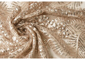 Mesh Embroidered  Sequins Lina Champagne