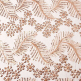 Mesh Embroidered  Sequins Lina Salmon