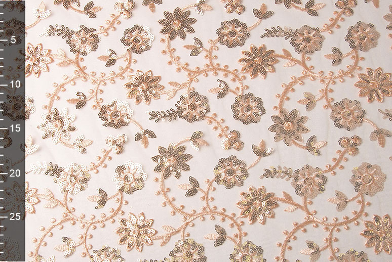 Mesh Embroidered Sequins Liz Salmon