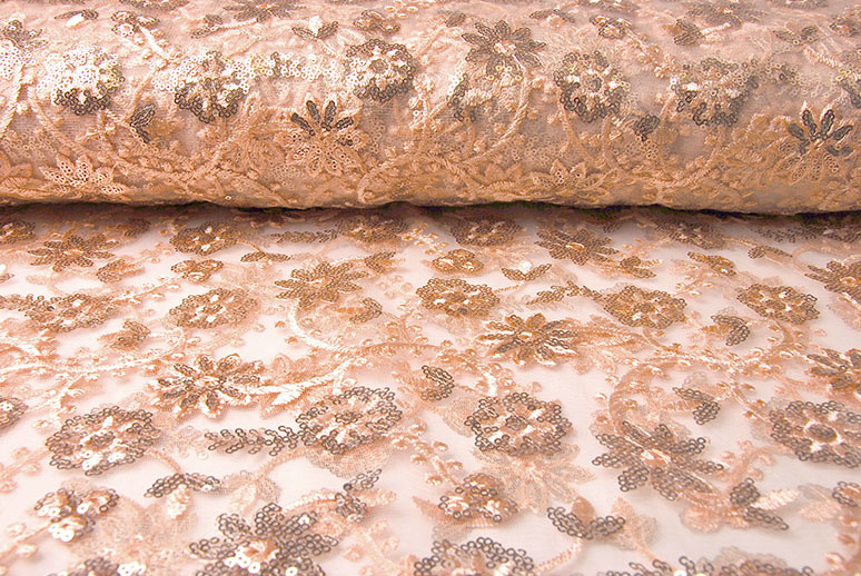Mesh Embroidered Sequins Liz Salmon