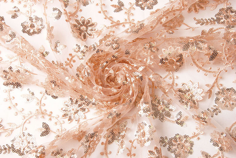 Mesh Embroidered Sequins Liz Salmon