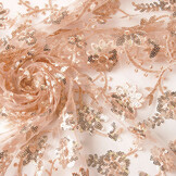 Mesh Geborduurd Pailletten Liz Zalm