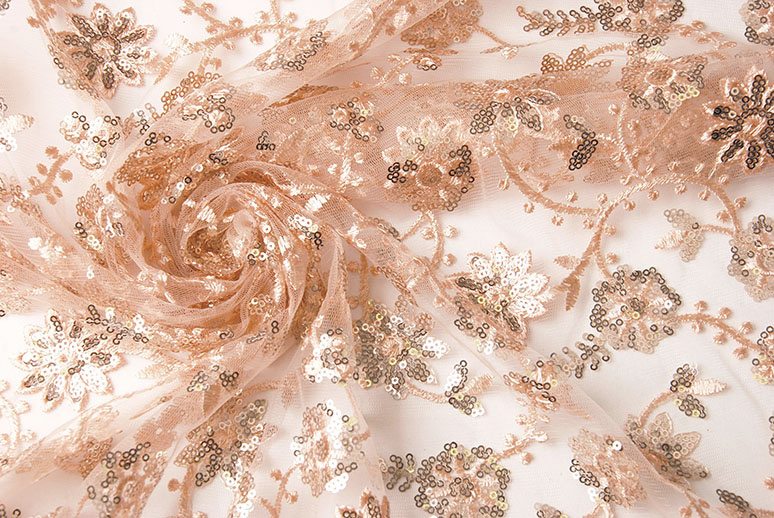 Mesh Embroidered Sequins Liz Salmon