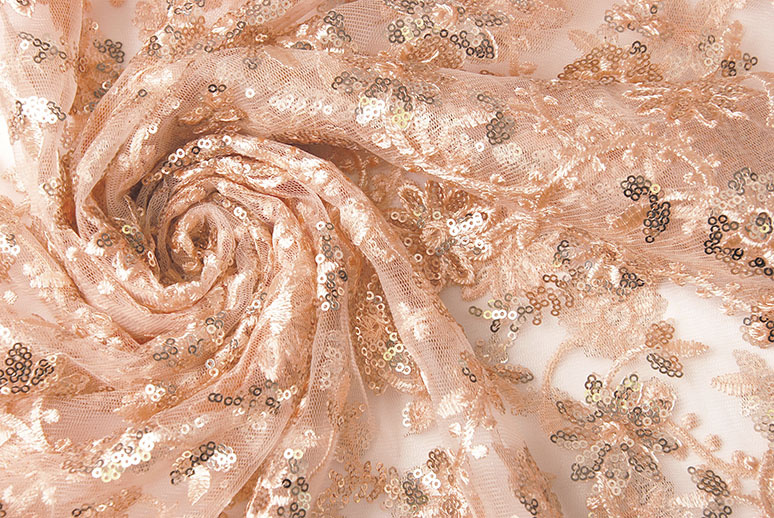 Mesh Embroidered Sequins Liz Salmon