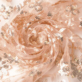 Mesh Geborduurd Pailletten Liz Zalm