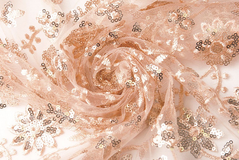Mesh Embroidered Sequins Liz Salmon