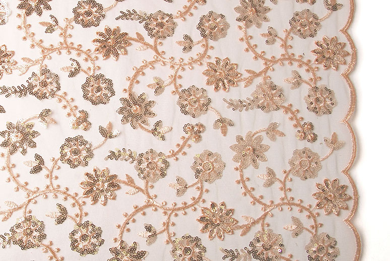 Mesh Embroidered Sequins Liz Salmon