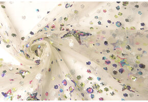 Mesh Geborduurd Pailletten Juul Multi