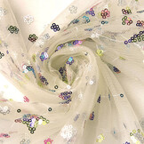 Mesh Embroidered  Sequins Juul Multi