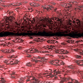 Mesh Embroidered  Sequins Liz Wine Red