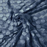 Fine Tulle Dots Jeans Blue