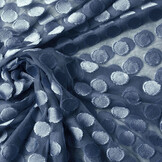 Fine Tulle Dots Jeans Blue