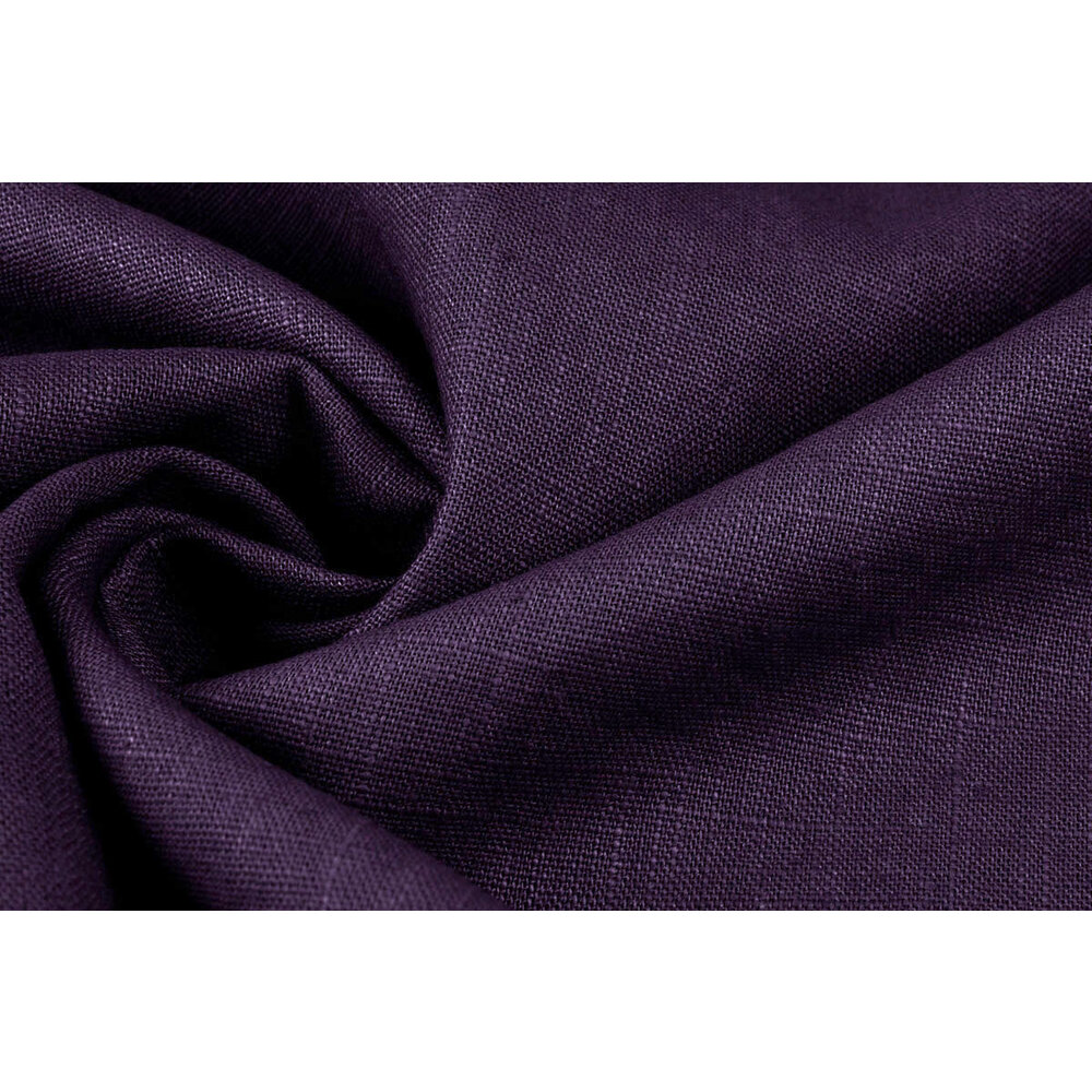 Washed Linen Dark Purple - YES Fabrics