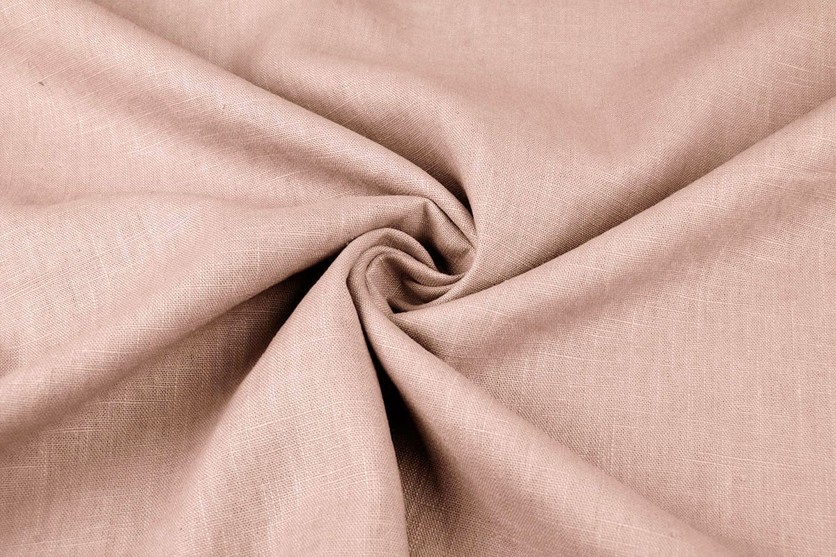 Washed Linen Powder pink - YES Fabrics