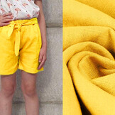 Washed Linen Citron Yellow