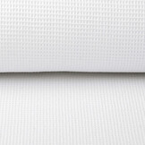 Mini Waffle Pique Fabric White