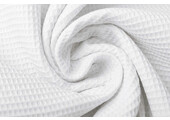 Mini Waffle Pique Fabric White
