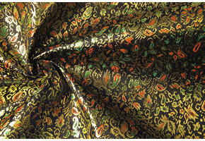 Brocade Kaupapa Navy Gold Multi