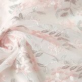 Netz Bestickt Evi Rosa Silber