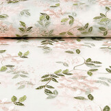 Mesh Geborduurd Evi Roze Groen