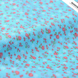 100% Cotton Floral Print Petitro Blue