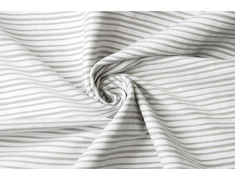 Stretch Cotton Fine Ribbed Grey