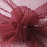 Shiny Tulle Wine Red