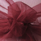 Shiny Tulle Wine Red