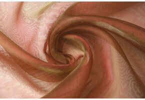 Organza Two-Tone Bordeaux-Goud