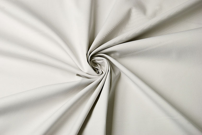 Fijne Stretch Keperkatoen Licht Grijs-Beige