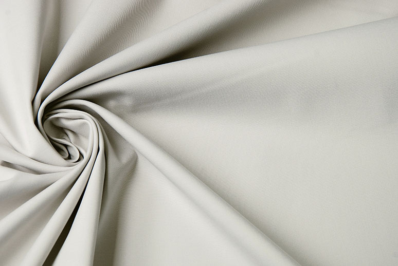 Fijne Stretch Keperkatoen Licht Grijs-Beige