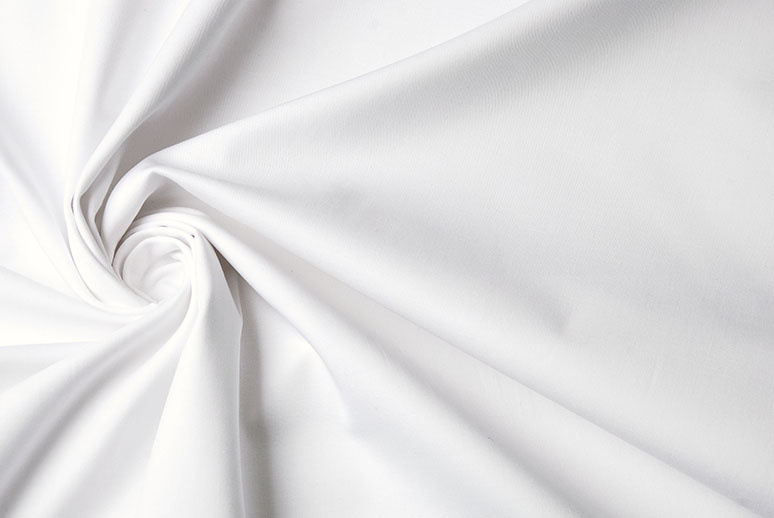 Fine Stretch Cotton Twill White