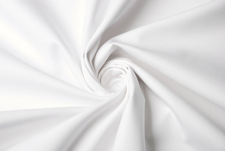 Fine Stretch Cotton Twill White - YES Fabrics