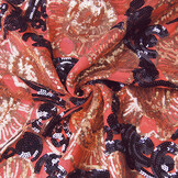 Sequins on Mesh Esmay Coral Aubergine